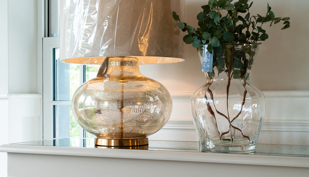 Gold table lamp, large lamp, fancy lighting, Lighting