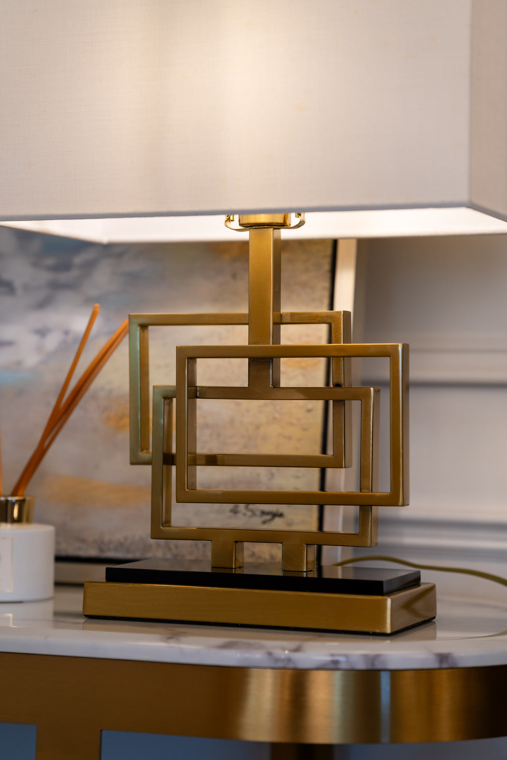 Statement lamps, gold lamp, abstract lamps, lighting, Gold furniture, interior design, Decor