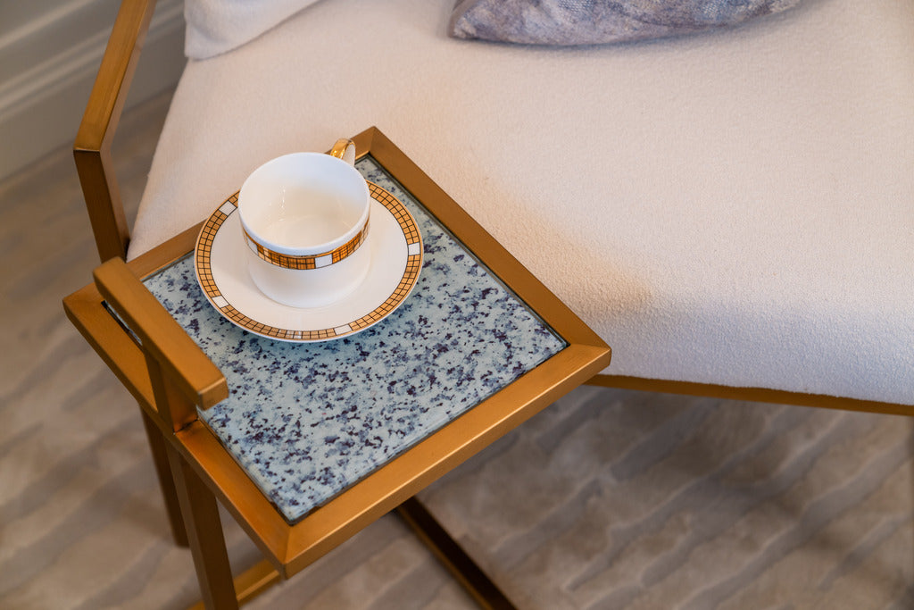 Slate marble, gold stainless, gold side table, furniture, side tables