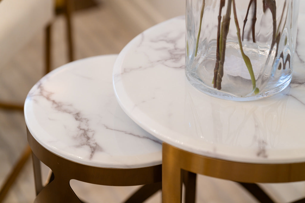 Table set, Marble table set, gold furniture, gold, Artificial marble, modern furniture