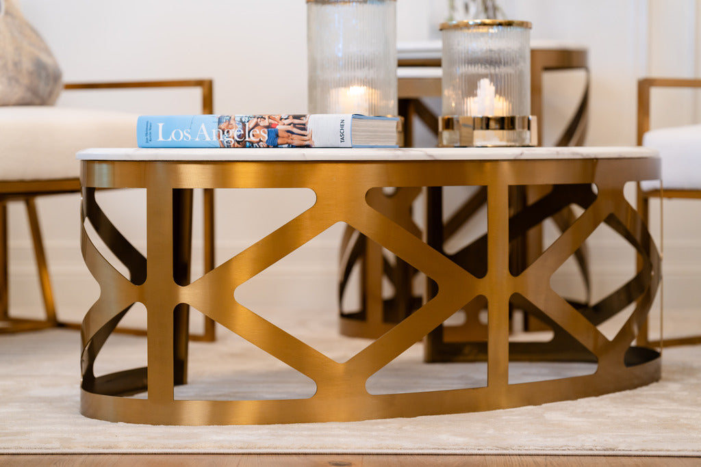 Gold, Gold furniture, gold table , gold coffee table, Artificial marble table