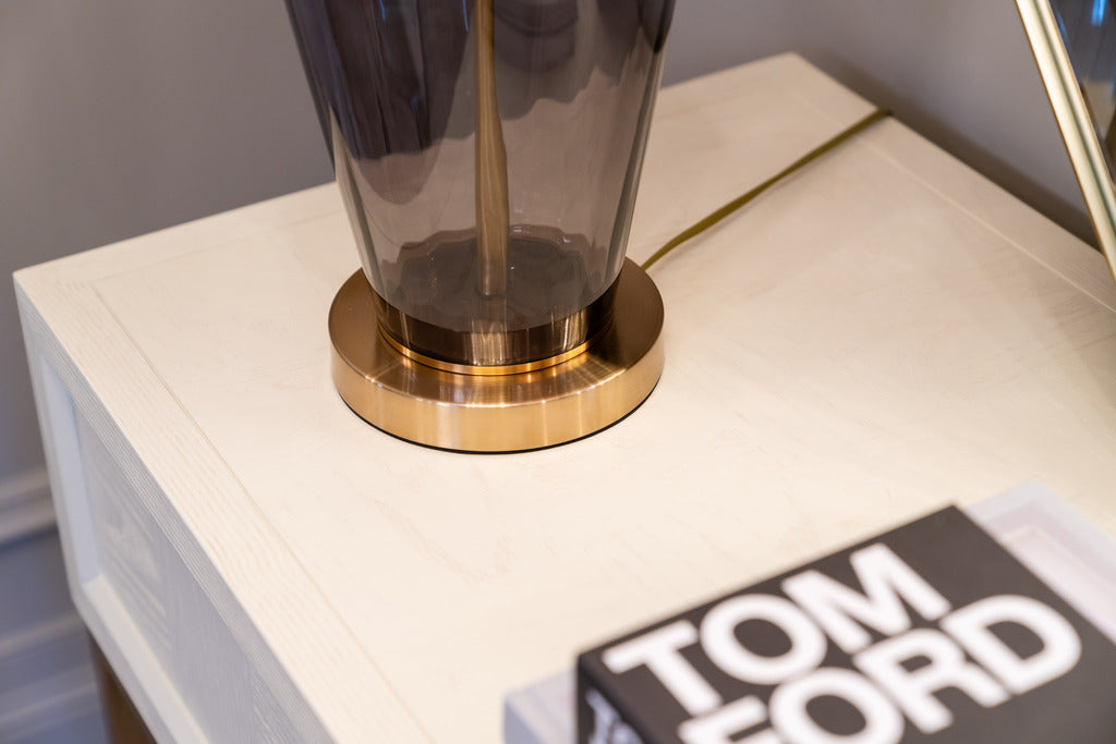 Statement lamps, Large lamps, Gold and black lamps, Lighting, Interiors, Table lamp, Gold table lamp