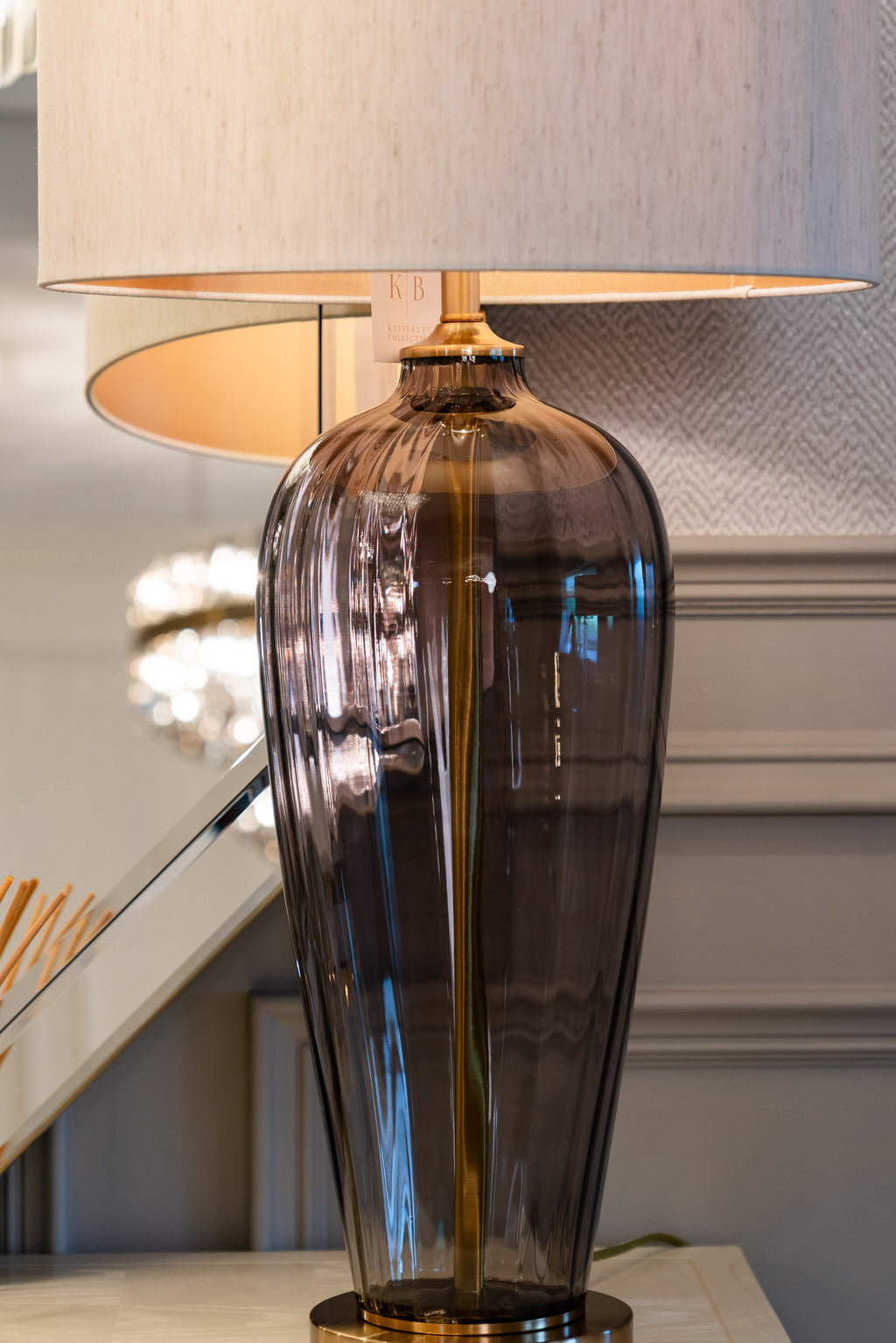 Statement lamps, Large lamps, Gold and black lamps, Lighting, Interiors, Table lamp, Gold table lamp