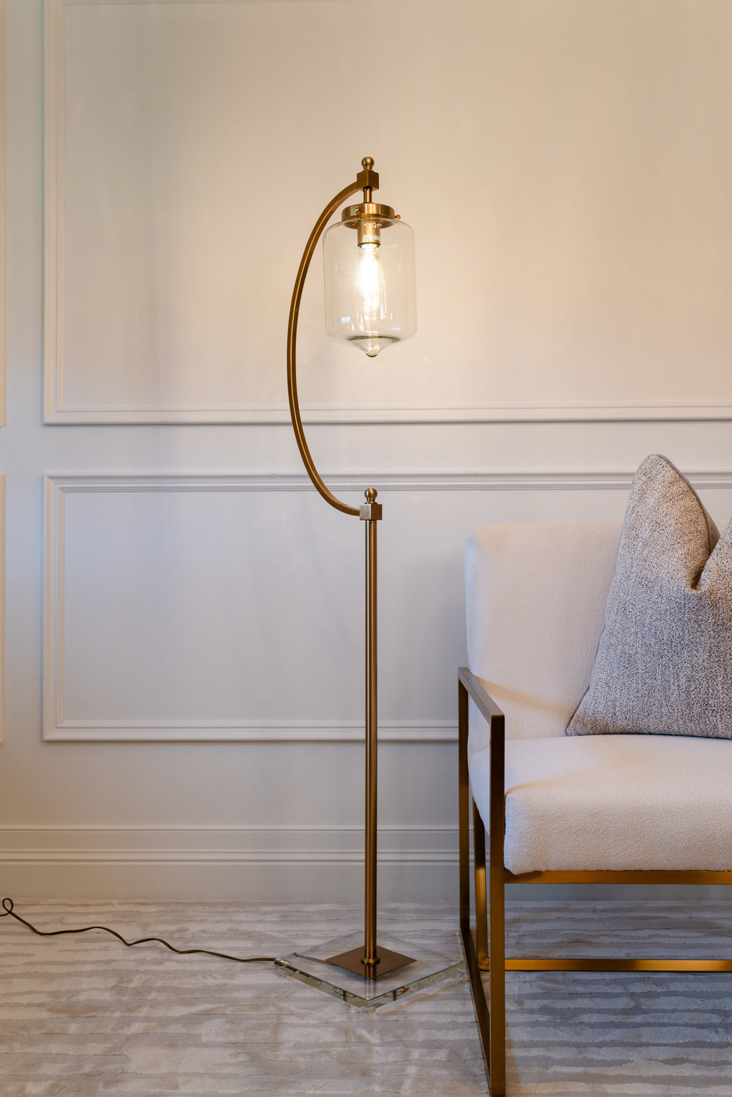 Floor lamps, Gold lamps, lighting
