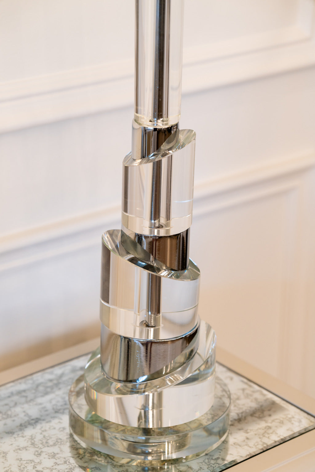 Silver lamps, Stainless silver, glass lamps, Silver and glass lamps, Lights, decor