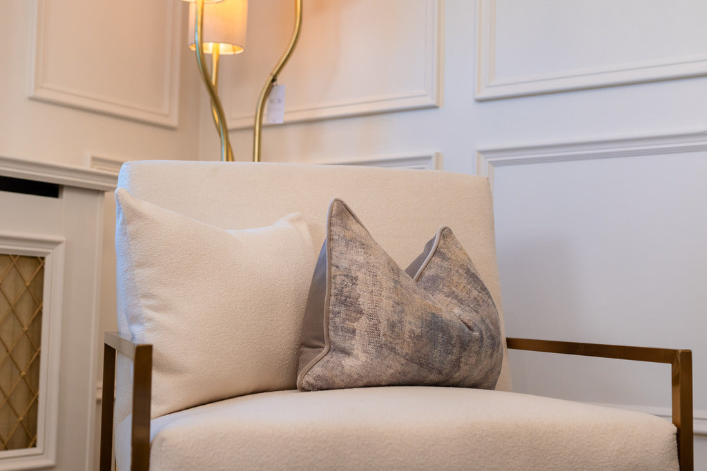 Furniture, Interiors, Gold chair, Gold furniture, Chair, Sofa chair, Gold sofa chair, Modern furniture, Fabric sofa chair