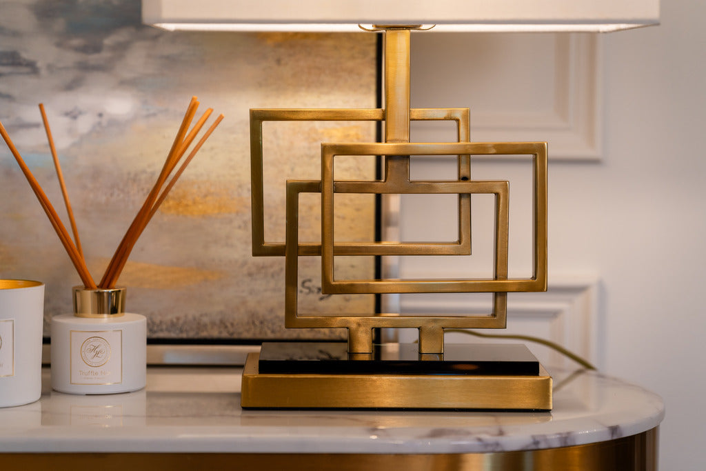 Statement lamps, gold lamp, abstract lamps, lighting, Gold furniture, interior design, Decor