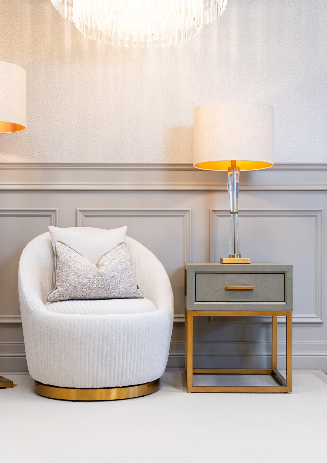 ARMANI 1 DRAWER SIDE TABLE