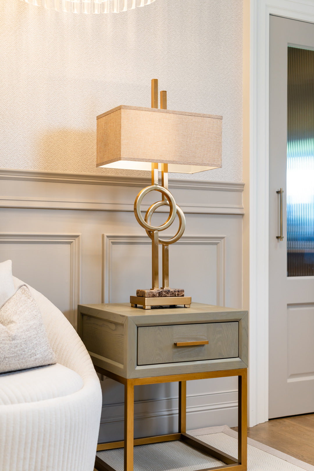 ARMANI 1 DRAWER SIDE TABLE