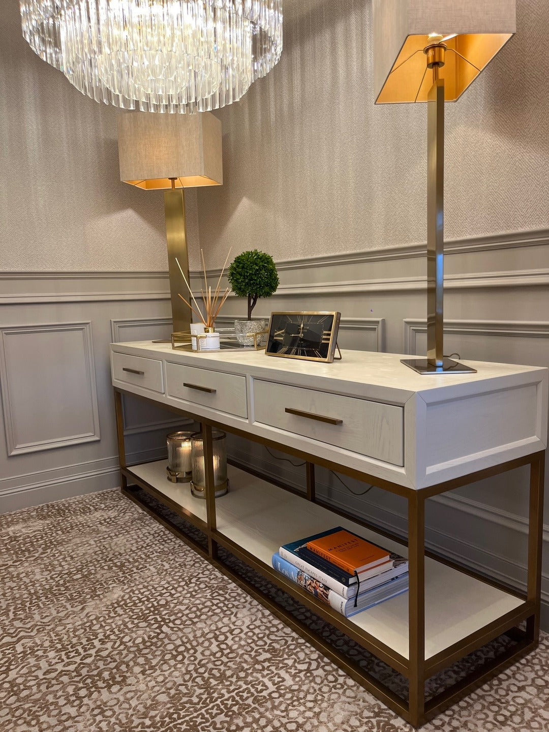 CAPRI 3 DRAWER CONSOLE