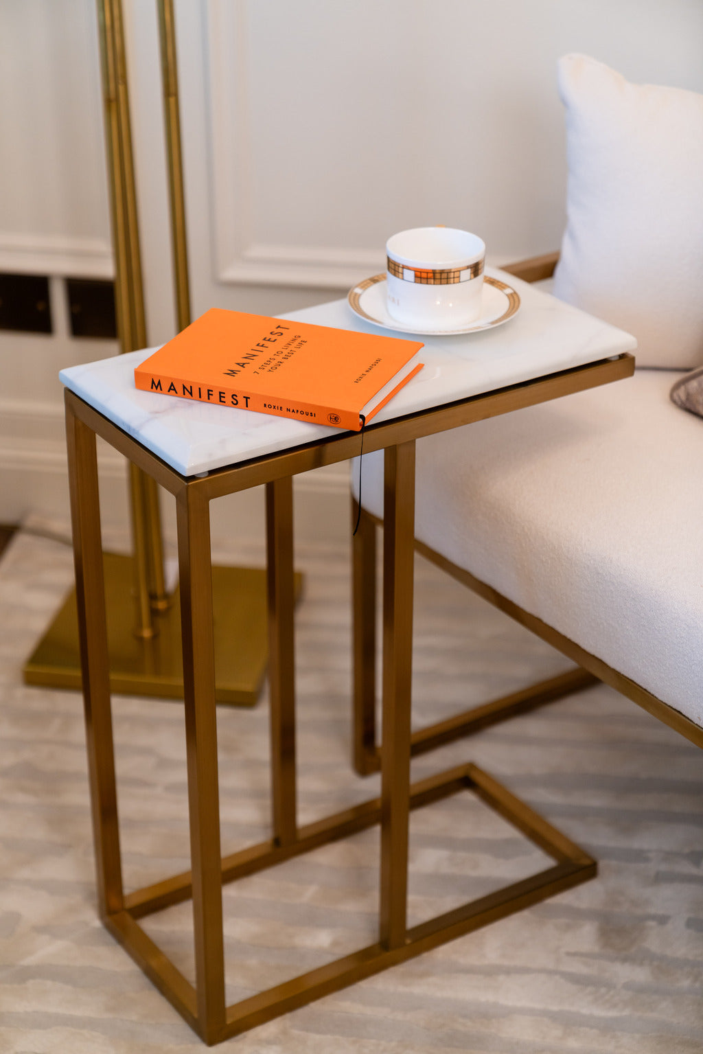 Gold tables, gold furniture, Artificial marble, Gold and marble furniture, Gold and White 