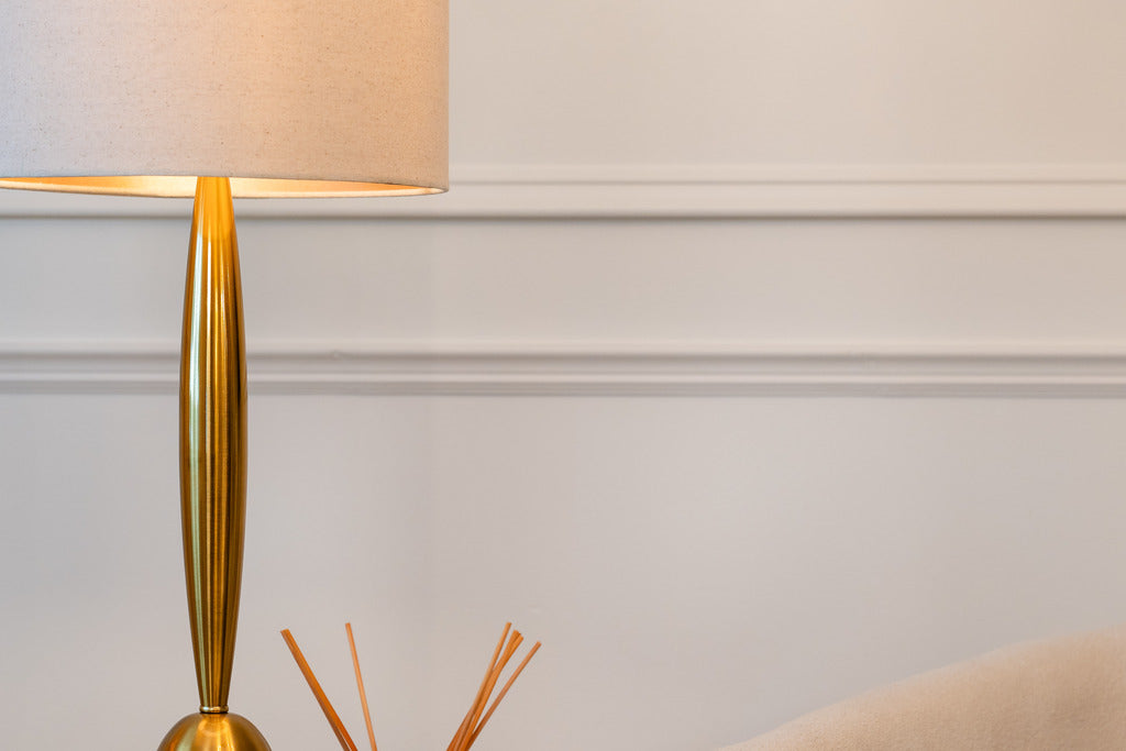 Blush lampshade, gold table lamp, gold lamps, Decor