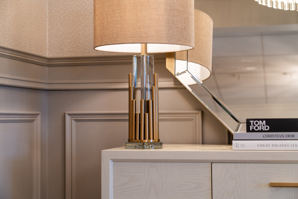 statement table lamp, statement lamp, neutral lamp, gold lamp, table lamp, lighting, furniture, Home decor,