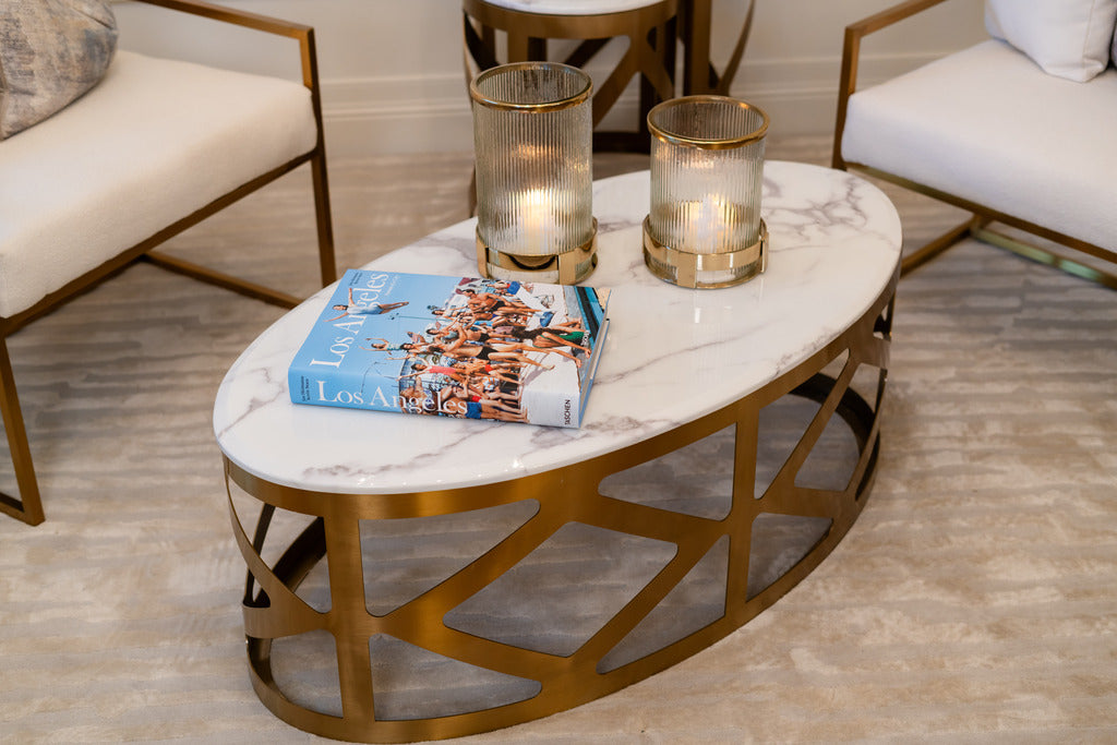 Marble, artificial marble table, marble coffee table, Coffee Table, Gold furniture