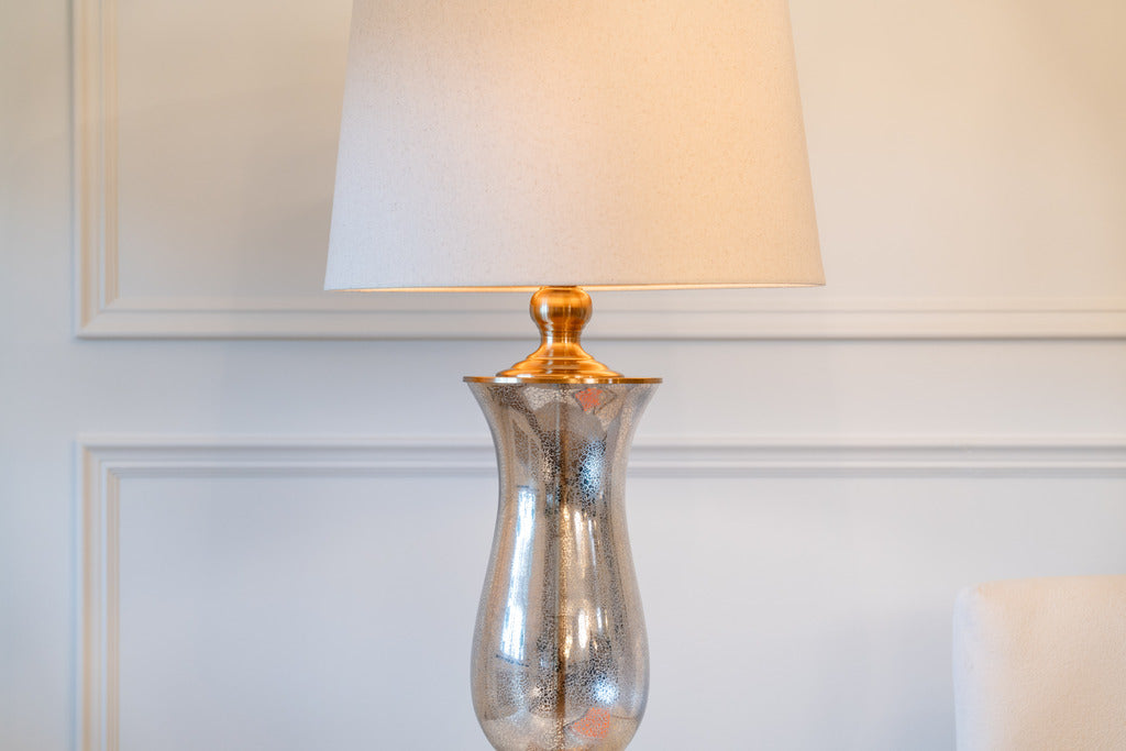 Table lamp, Silver, Gold lamp, Lighting