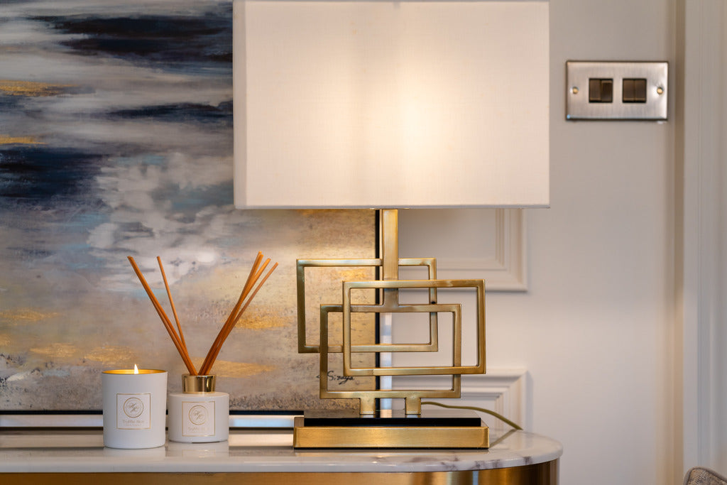 Statement lamps, gold lamp, abstract lamps, lighting, Gold furniture, interior design, Decor