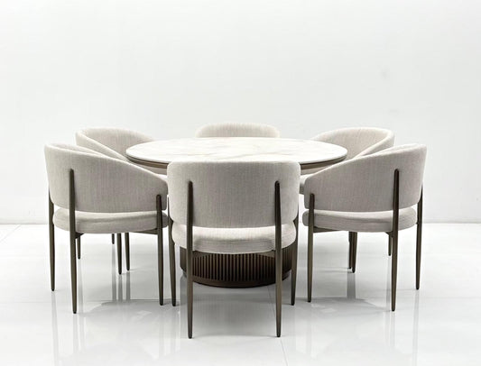 VIENNA DINING SET TABLE AND 6 CHAIRS