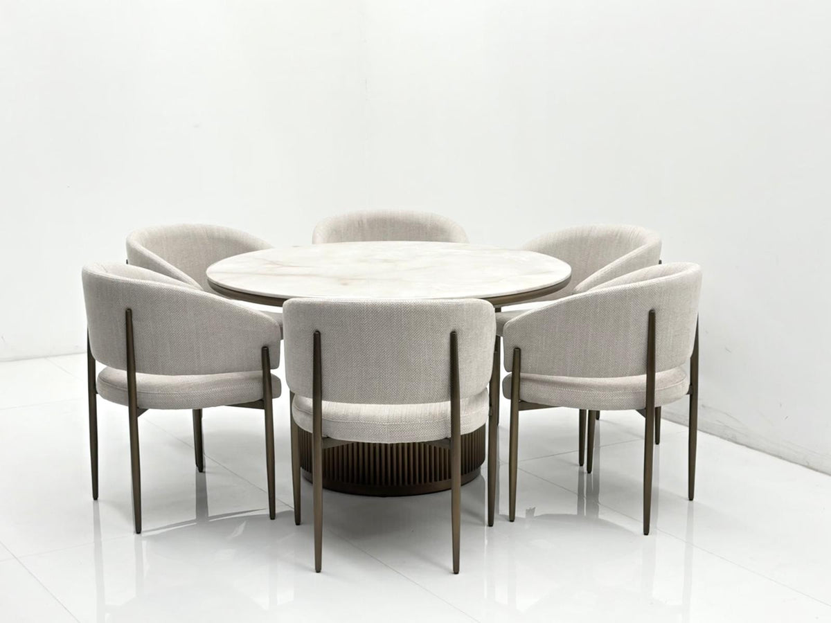 VIENNA DINING SET TABLE AND 6 CHAIRS