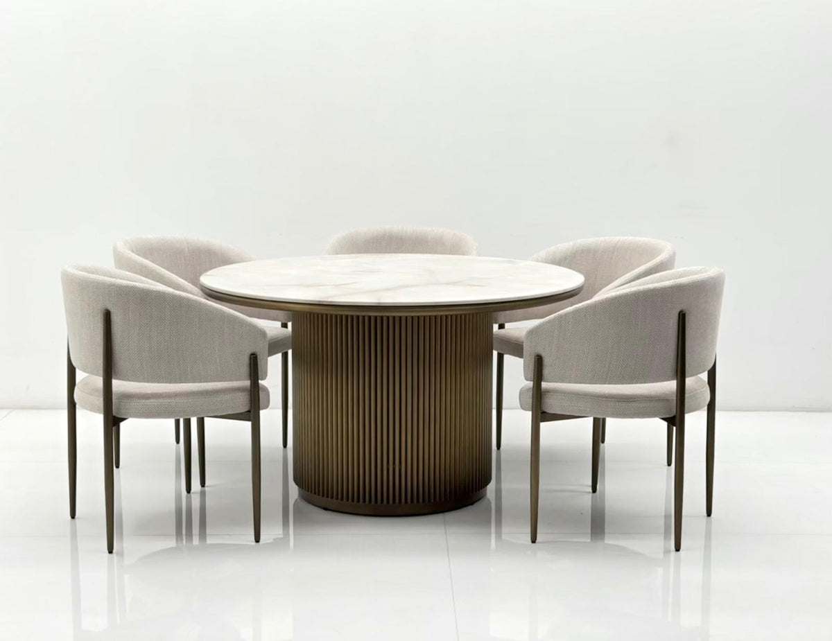 VIENNA DINING SET TABLE AND 6 CHAIRS